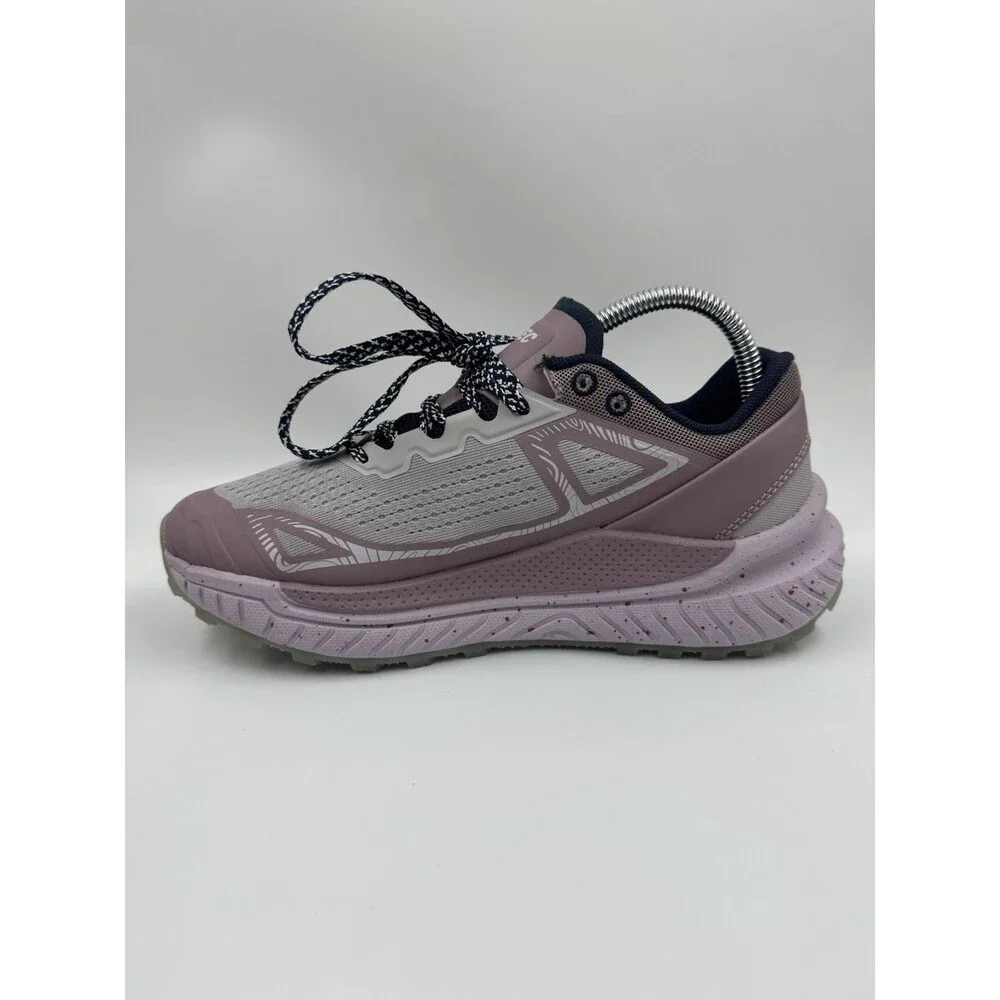 Hi-Tec Women Trail Shoe Athletic 7.5 Breathable Mesh, Lace Up, Lilac, Purple